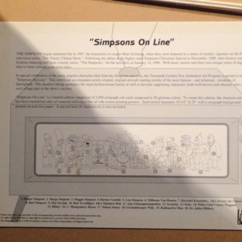 The Simpsons on line' Authenticity